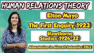 Human Relations Theory | Elton Mayo | UGC NET Education/SET | Inculcate Learning | Ravina