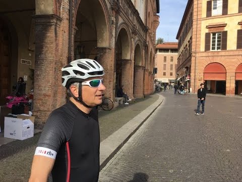 Cycle Roman via Emilia Road across Rubicon river with Caesar