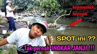 Download lagu HERAN!!Spot ini tak pernah INGKAR JANJI||mancing disungai ini pasti dapat BASBON mp3
