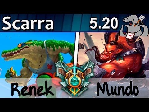 Scarra - Renekton vs Dr. Mundo - Top - Master S5 | 422
