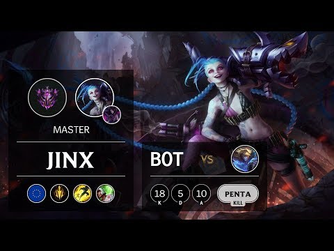 Jinx ADC vs Ezreal - EUW Master Patch 9.6