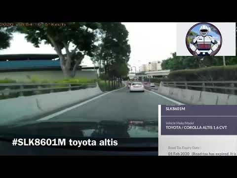 5feb2020  #SLK8601M toyota altis  expired road tax aside. jam brake in front of erp
