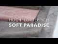 Hochflorteppich Soft Paradise Schwarz - Textil - 120 x 3 x 170 cm