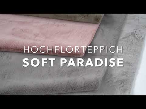 Hochflorteppich Soft Paradise Grau - Textil - 120 x 3 x 170 cm