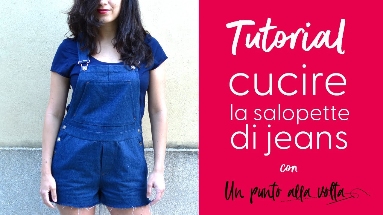 CUCIRE IL DENIM | 02 : TUTORIAL SALOPETTE DI JEANS - Cartamodello Constance by Fibre Mood