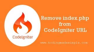 Download the video "Remove index.php from url in the codeigniter"