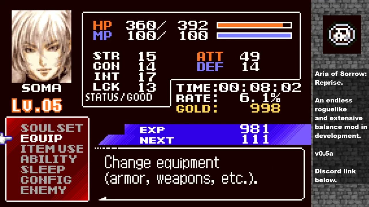 Castlevania Aria of Sorrow : Reprise 0.5a release!