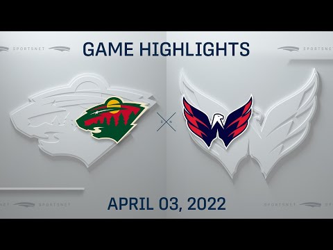 NHL Highlights | Wild vs. Capitals - Apr. 3, 2022