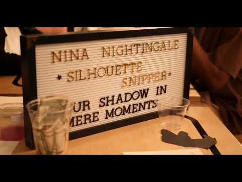 Promotional video thumbnail 1 for Nina Nightingale, Silhouette Portrait Artist