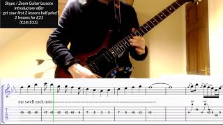 Travis - As You Are (guitar solo). Guitar Lesson/Tab video.