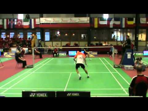 Erik Meijs vs Ben Muir (ENG) 1e set: 21-17