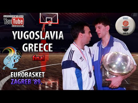 EUROBASKET Zagreb '89 final Yugoslavia - Greece