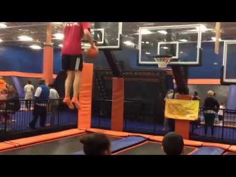 Sky Zone Front Flip Dunk
