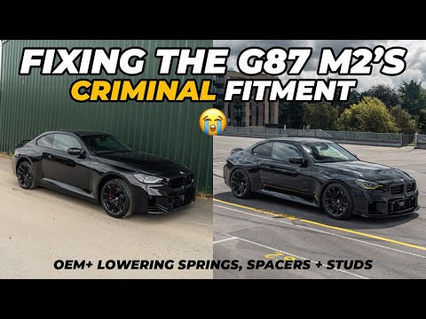 BMW G87 M2 OEM+ Fitment: Lowering Springs, Spacers, and Stud Conversion Kit