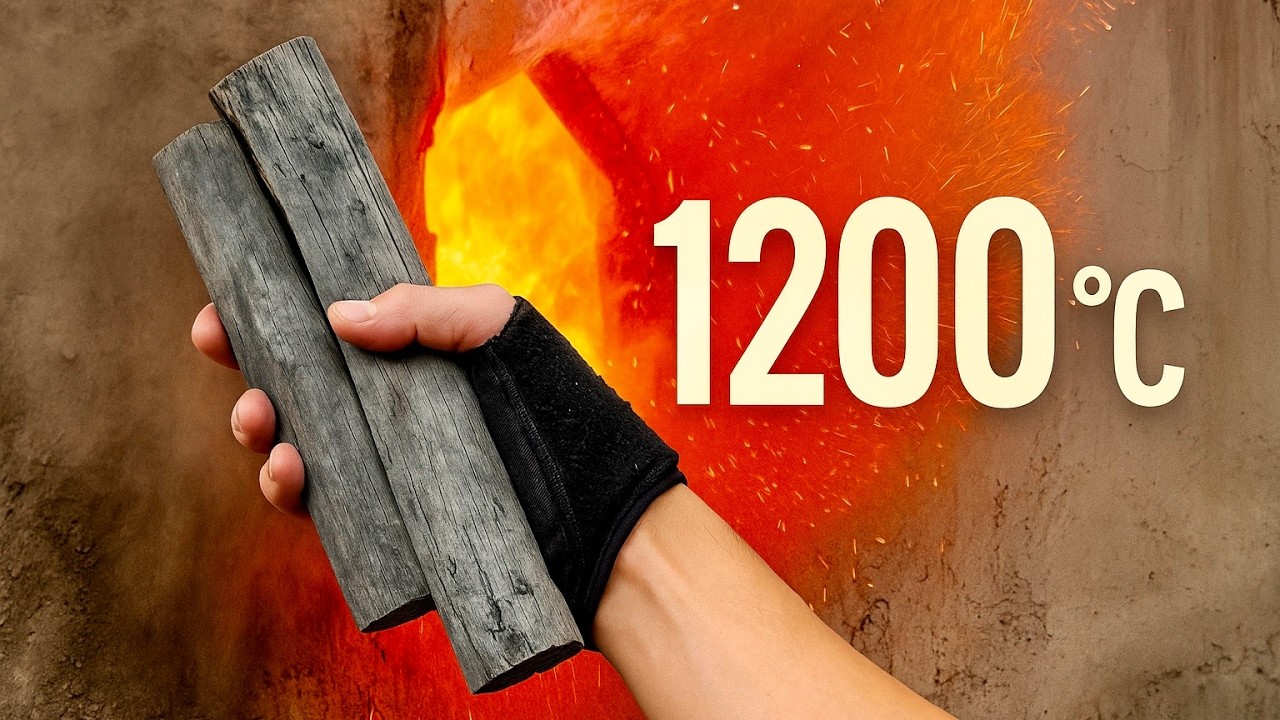 【過酷】1200℃の業火で焼き上げる高級炭が凄すぎた