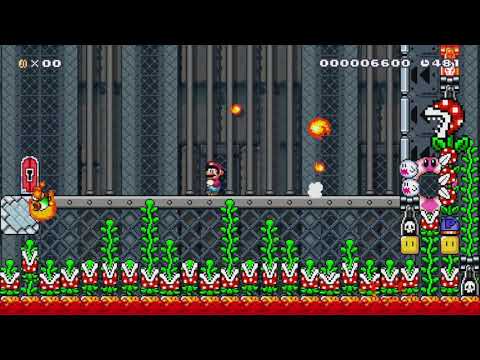 3-MINIBOSS:Vs Naval Piranha by Myuu - Super Mario Maker - No Commentary 1bk