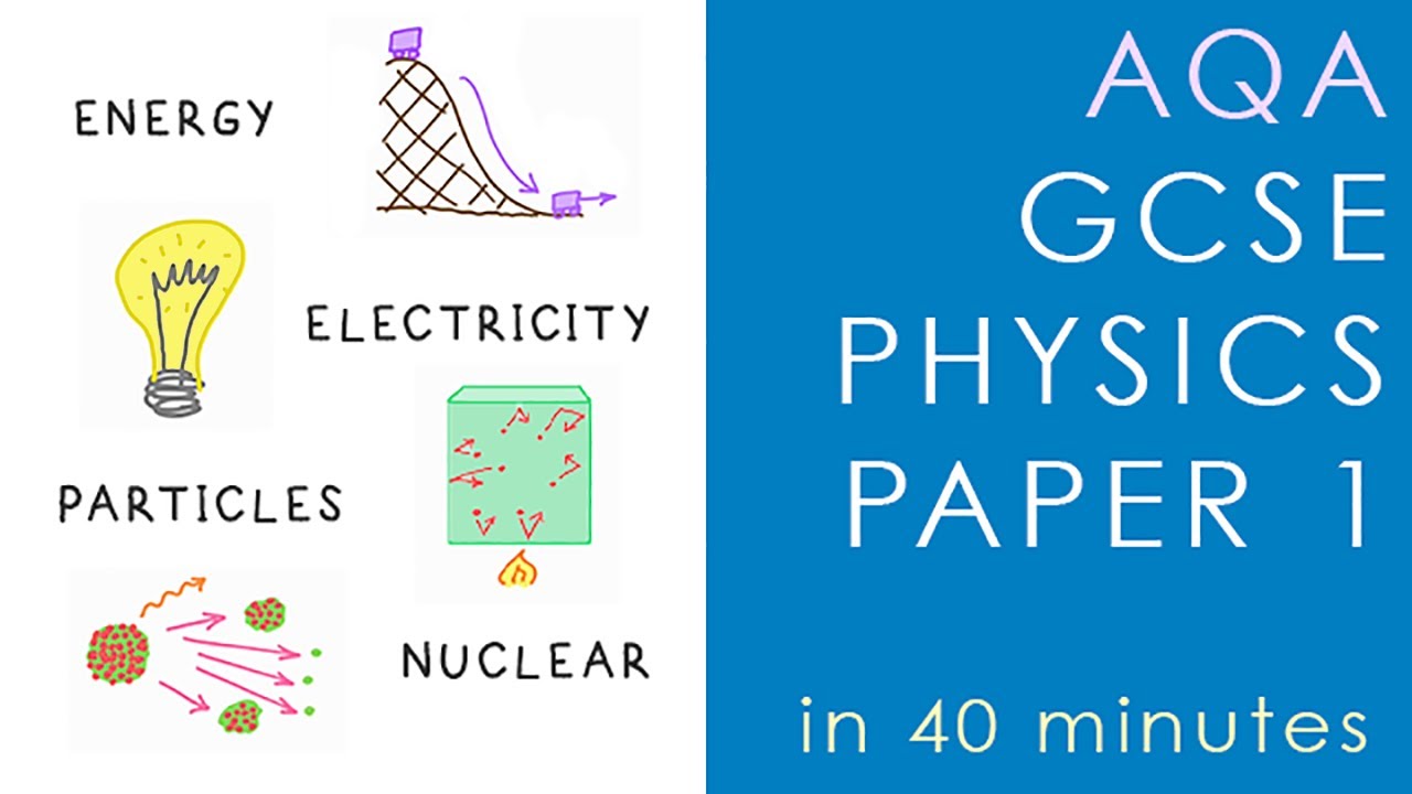 All of AQA PHYSICS Paper 1 in 40 minutes - GCSE Science Revision