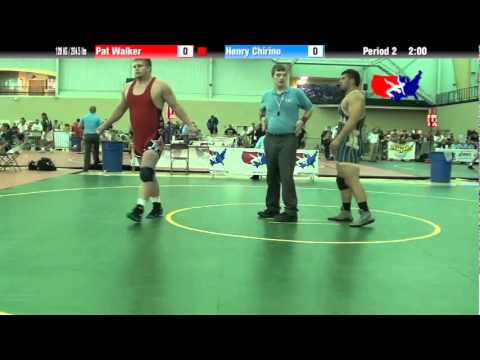 University Nat`ls FS  120 KG / 264.5 lbs: Pat Walker vs. Henry Chirino