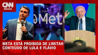 Vídeo: TSE proíbe Meta de limitar alcance de conteúdo político de Flávio e Lula | CNN NOVO DIA