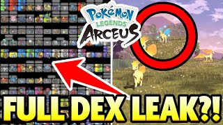 FULL POKEDEX LEAKED? and SHINY QUESTS?! Pokemon Legends Arceus News and Updates! by aDrive