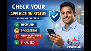 How to Check Application Status on V-Protector | Step-by-Step Tutorial