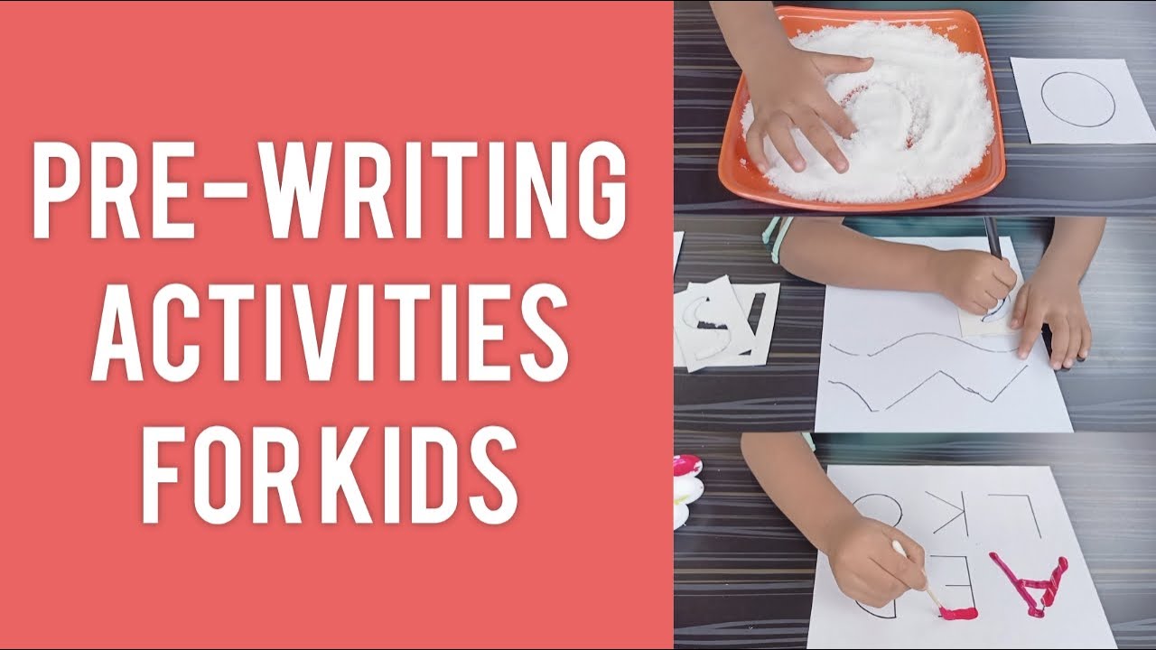 What are the five pre writing activities?