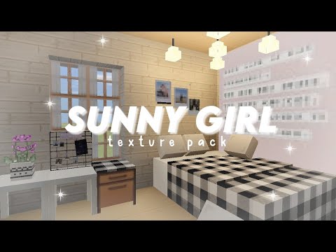 Sunny girl texture pack pe⭐ | minecraft aesthetic texture pack