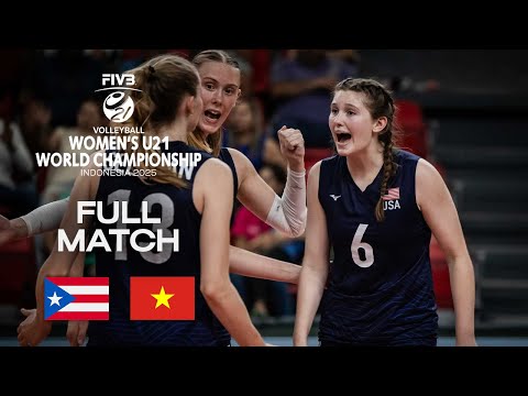 Puerto Rico vs. Vietnam - Pool A | Women's U21 World Champs 2025 - Full Match