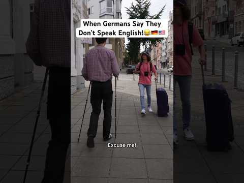 When Germans Say They Don’t Speak English!😂🇩🇪🇺🇸 IB: BBC Studios #funny #german #comedy #english