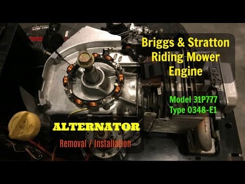 Briggs & Stratton Engine - Alternator and Voltage Regulator Replacement