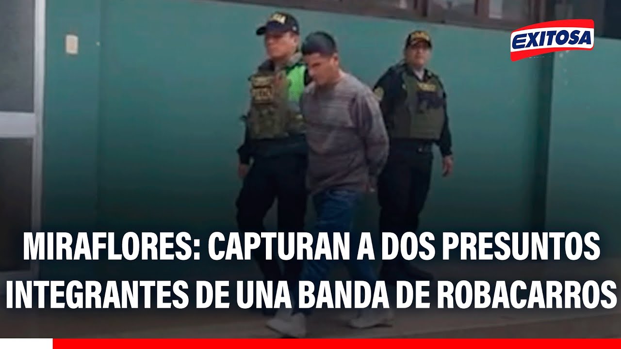 🔴🔵 Capturan a dos presuntos integrantes de una banda de robacarros que operaba en Lima Sur