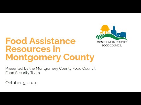Introduction to food assistance resources in Montgomery county 720p