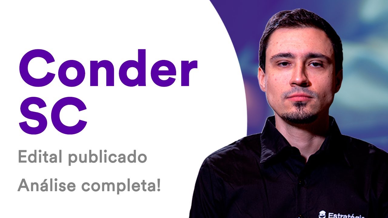 Conder SC: Edital publicado - Análise completa! - Prof. André Rocha