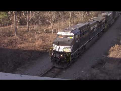 Norfolk Southern NS11Z South Past Tunkhannock Viaduct & Scranton PA To Taylor Yard
