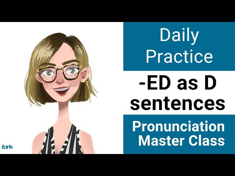 【ED結尾發音練習】每日口說美式發音精修課！ (Suffix -ED Shadowing Practice D Sentences Daily Pronunciation American English Master Class)