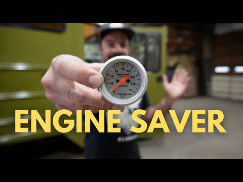 Installing an EGT gauge in my DT466 Skoolie