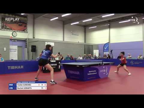 Eredivisie finale 2019 Dames: Yoeke Gunsing - Rachel Gerarts