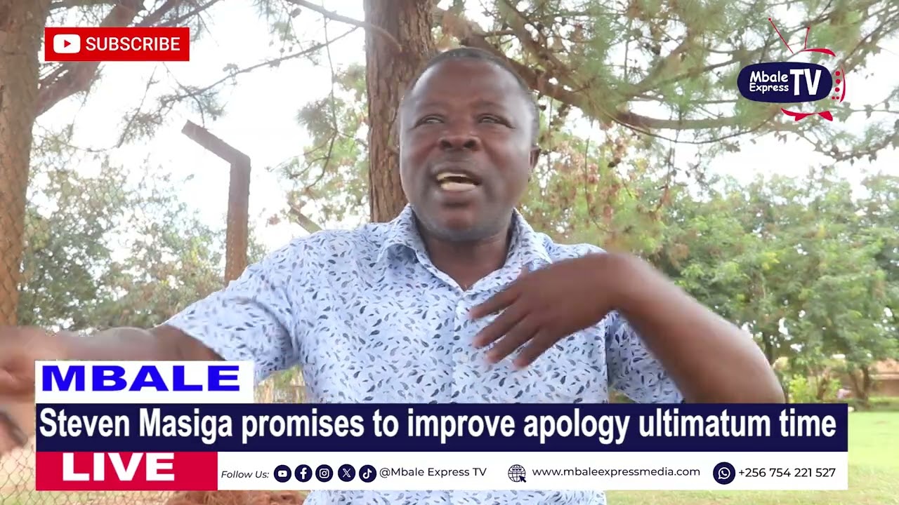 Masiga to increase apology time due to public demand