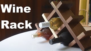 Walnut Wine Rack | A Simple Woodworking Project for a Friend's Wedding