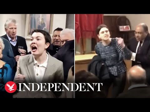 Protesters disrupt Tory event to question disappearance of asylum-seeking children