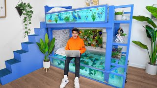 I Turned my Bunk Bed into a Fish Tank!