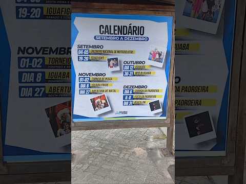 CALENDÁRIO DE EVENTOS: SETEMBRO A DEZEMBRO/ANO 2026 // Iguaba Grande Rj...5° Feira 17/09/2026.