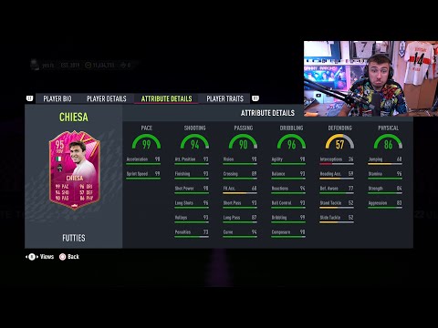 Danny Aarons reacts to 95 FUTTIES Chiesa SBC
