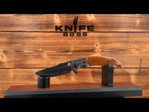 KnifeBoss lovecký zavírací damaškový nůž Wild Horse VG-10