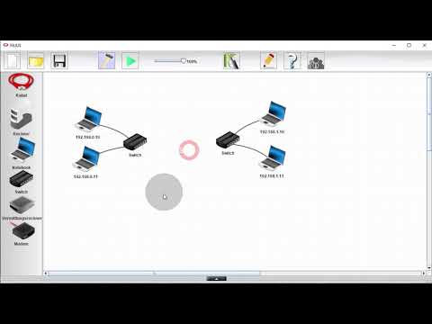 Filius Vermittlungsrechner und Routing zwischen zwei Netzen