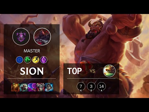 Sion Top vs Rammus - EUW Master Patch 11.3