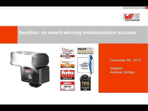 Würth Elektronik Webinar: Semiflex PCBS -  an award winning miniaturization success
