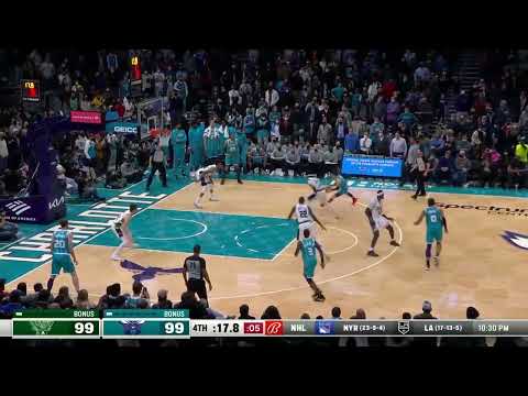 LAMELO BALL GAME WINNING SHOT l BUCKS at HORNETS  January 10, 2022