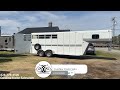2004 Bee 3 Horse Trailer Tour | Dressing Room, Open Sides, Rear Fold Up Tack, Model: 6300 SL 