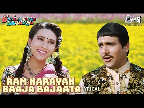 Ram Narayan Baaja Bajaata -Lyrical | Lyricalindibeats | Govinda, Karisma | Udit Narayan |90'shit